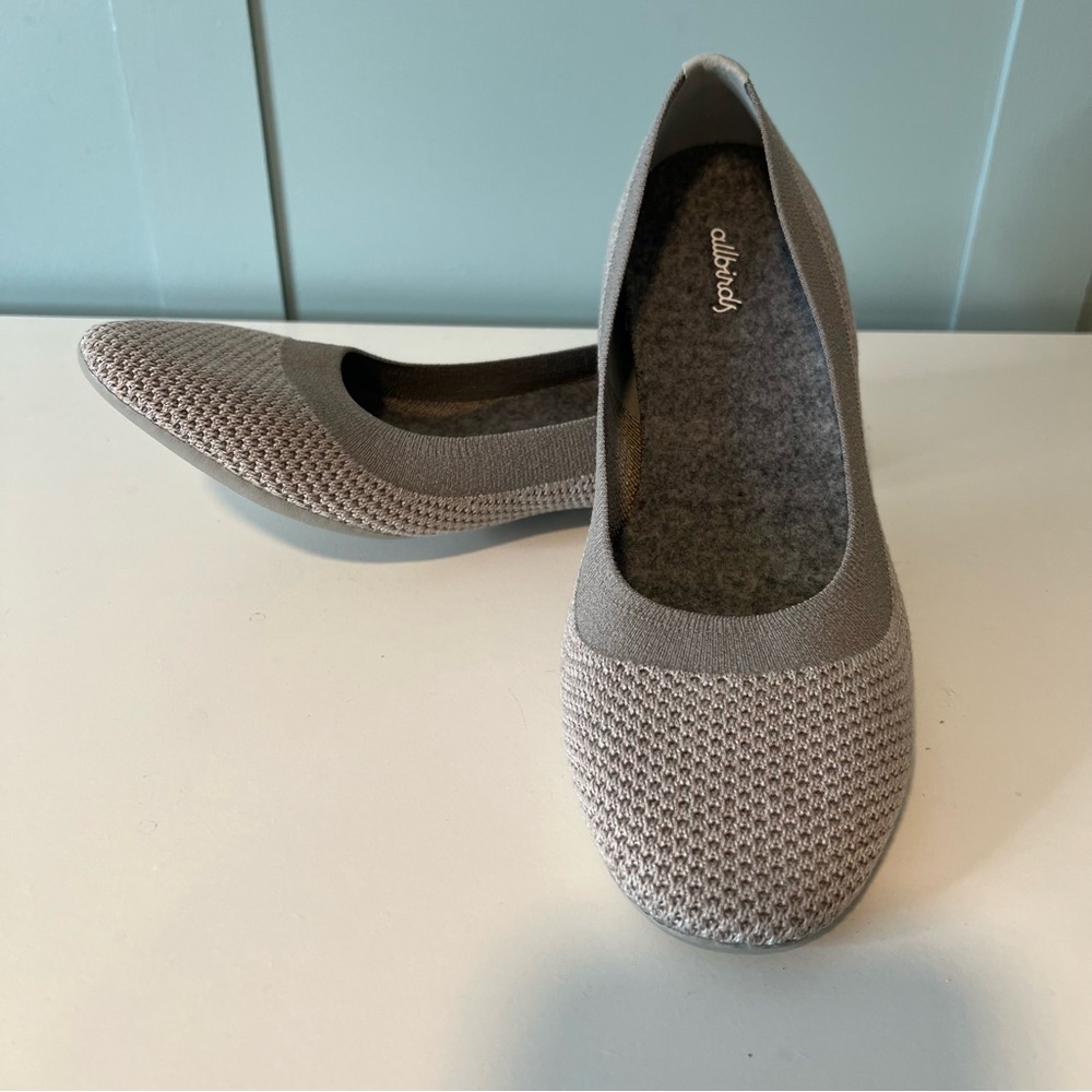 Allbirds Women's Tree Breezer Knit Gray Flats. Size 10.5. NWOB.